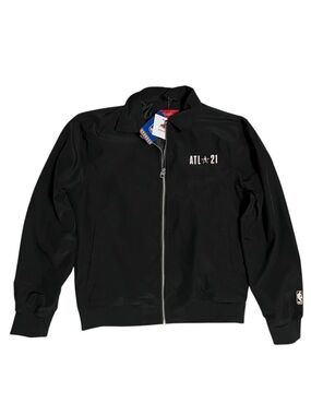 Sportiqe NBA All-Star 2021 Atlanta Flight Jacket Black NWT Size Small